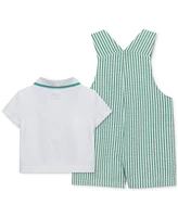 Little Me Baby Boys Cotton Golf Polo Shirt & Shortall, 2 Piece Set