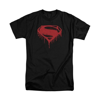 Batman V Superman Men's Splattered Short Sleeve Adult Tee / T-Shirt