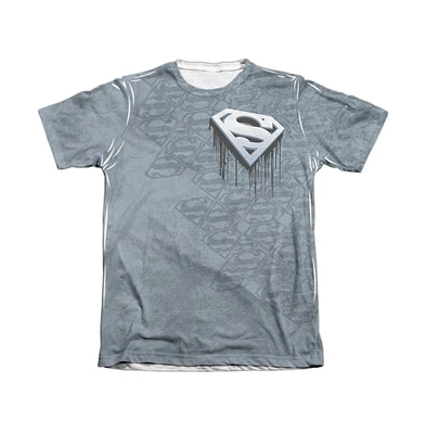 Superman Men's Drip And Repeat Adult 65/35 Poly/Cotton Short Sleeve Tee / T-Shirt