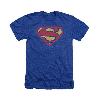 Superman Men's Super Rough Adult Heather Tee / T-Shirt