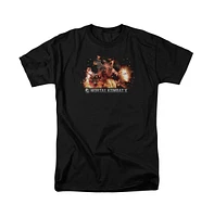 Mortal Kombat X Men's Scorpio Flames Short Sleeve Adult Tee / T-Shirt