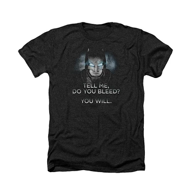 Batman V Superman Men's Do You Bleed Adult Heather Tee / T-Shirt