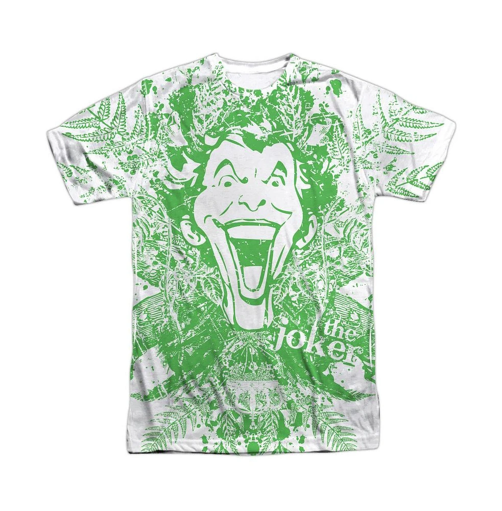 Batman Men's Joker In The Wild Short Sleeve Adult 100% Poly Crew Tee / T-Shirt