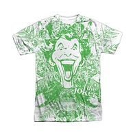 Batman Men's Joker In The Wild Short Sleeve Adult 100% Poly Crew Tee / T-Shirt