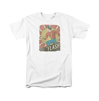 Flash Men's Dc Comics Tattered Poster Short Sleeve Adult Tee / T-Shirt