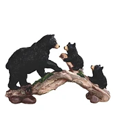 Fc Design "2-pc Set" 11.75"W Black Bear with Cubs Climbing on Tree Bear Family Figurine Statue Ornament Home Room Office Decor and Perfect Ideas for H