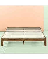 Slickblue Simple Modern Solid Wood Platform Bed Frame for Minimalist Bedroom Style