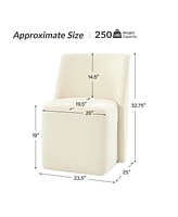 Hulala Home Scott Modern Dining Chair with Lightweight Construction and Universal Wheels