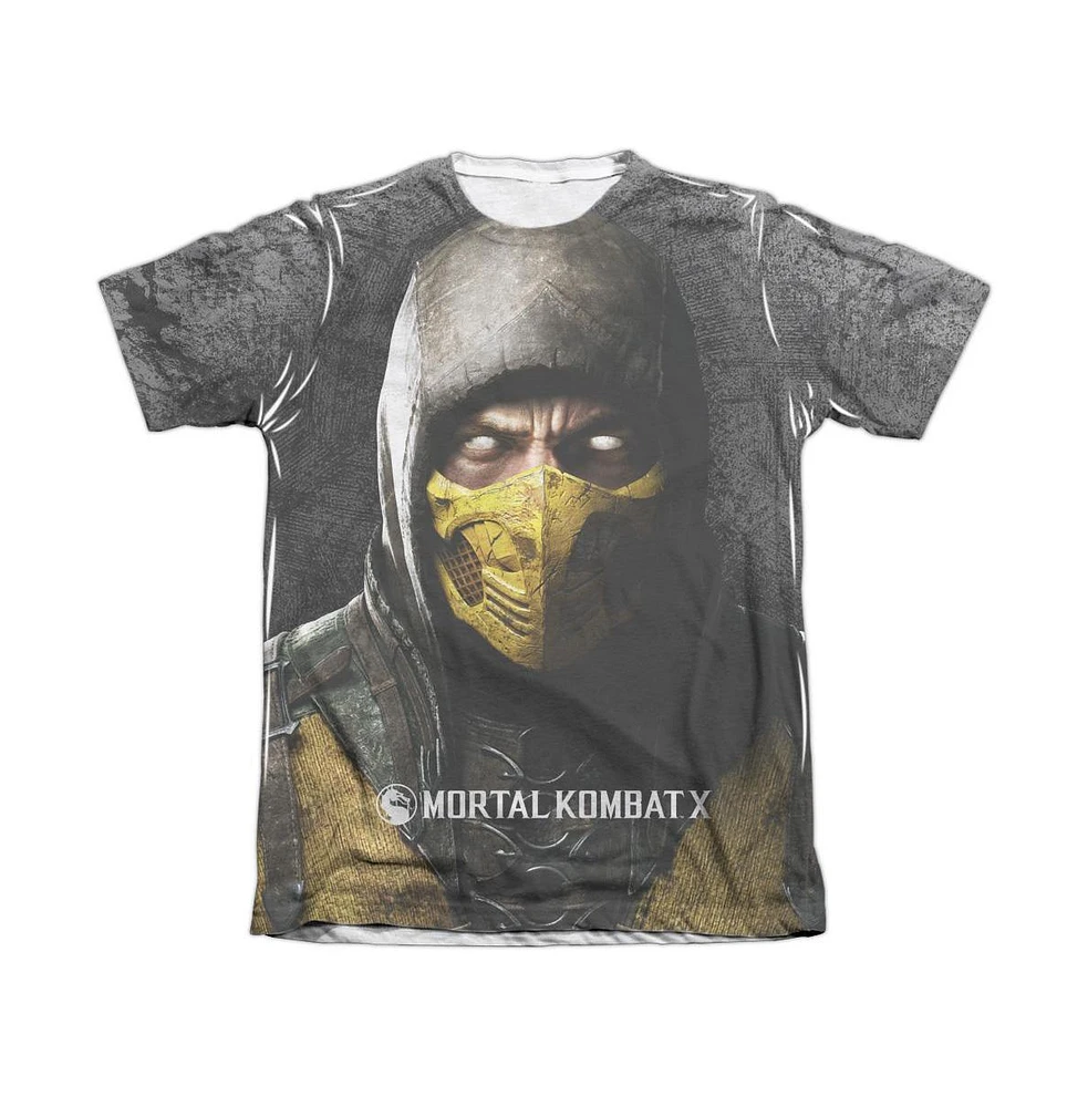 Mortal Kombat X Men's Finish Him Adult Poly/Cotton Short Sleeve Tee / T-Shirt