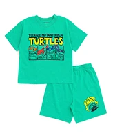 Teenage Mutant Ninja Turtles T-Shirt and French Terry Shorts Outfit Set