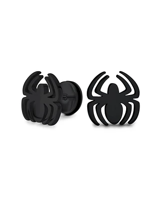Bling Jewelry Widow Spider Ear Plug Illusion Stud Earrings Surgical Steel 16G