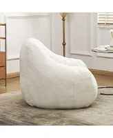 The Pop Home Comfy Bean Bag Chair with Memory Foam, Cozy Lounge for Dorm, Bedroom, Living Room-The