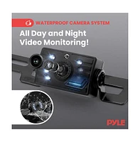 Pyle Single Ch 7” 1080P Hd Digital Wireless Monitor and Camera System, Waterproof, Night Vision