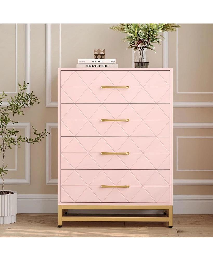 gaomon Dresser for Bedroom with 4 Drawer Dresser