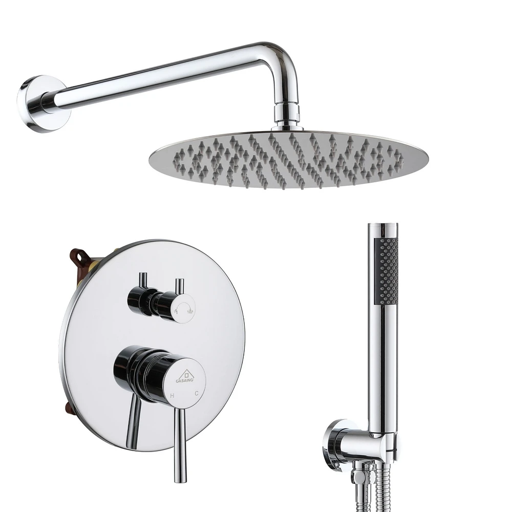 Casainc PureEssence Pressure-Balanced (Temperature And Volume) All-In-One Kit with Rough in-Valve