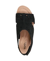 Earth Women's Halin Cutout Slingback Wedge Sandals
