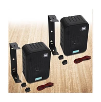 Pyle 6.5" Indoor/Outdoor Waterproof Speakers - 500W Max Power, Bass Reflex Vent, Heavy Duty Abs Construction