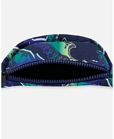 Deux par Deux Boy Printed Fanny Pack Blue And Green Dino On Navy - Toddler|Child