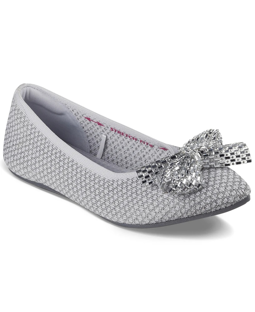 Skechers Women's Cleo Point Bow - Shimmery Shine Skimmer Flats from Finish Line