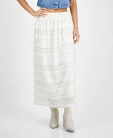 And Now This Petite Lace Smocked Maxi Skirt, Exclusively at Macy's