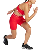 adidas Women's Medium-Impact Logo-Band Sports Bra