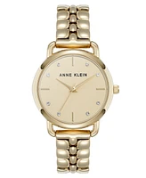 Anne Klein Women's Quartz Signature Gold-Tone Metal Alloy Watch, 30mm