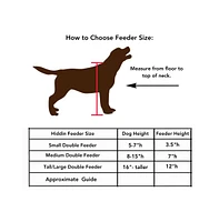 Hiddin Clear Single Dog Bowl Feeder with Gold