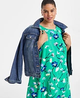 On 34th Trendy Plus Floral Midi Slip Dress, Exclusively at Macy's