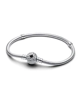 Pandora Sterling Silver North Star Clasp Snake Chain Bracelet