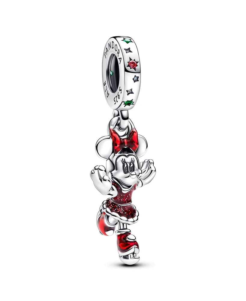 Pandora Minnie Mouse Ice Skating Dangle Charm