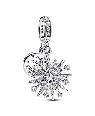 Pandora Sparkling Firework Double Dangle Charm