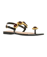 Katy Perry Women's The Camie Square Toe Ornament Flat Sandals