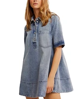 Free People Women's Remino Denim Mini Dress