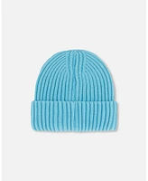 Deux par Girl Cuffed Knit Hat Light Blue - Toddler|Child