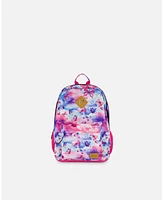 Deux par Deux Girl Backpack Butterflies On Multicolored And Vibrant Pink Background - Child