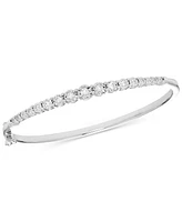 Diamond Graduated Bangle Bracelet (3/8 ct. t.w.) in Sterling Silver