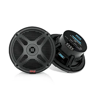 Pyle 6.5'' Marine Component Speakers, 600W, Waterproof, Black (Pair)