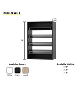 Modular Storage Angled Shelves, Wood Closet Organizer Adjustable, Stacking
