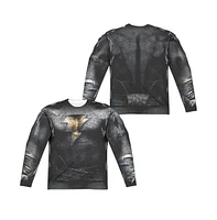 Black Adam Men's Outfit Long Sleeve Adult Poly Crew Tee / T-Shirt