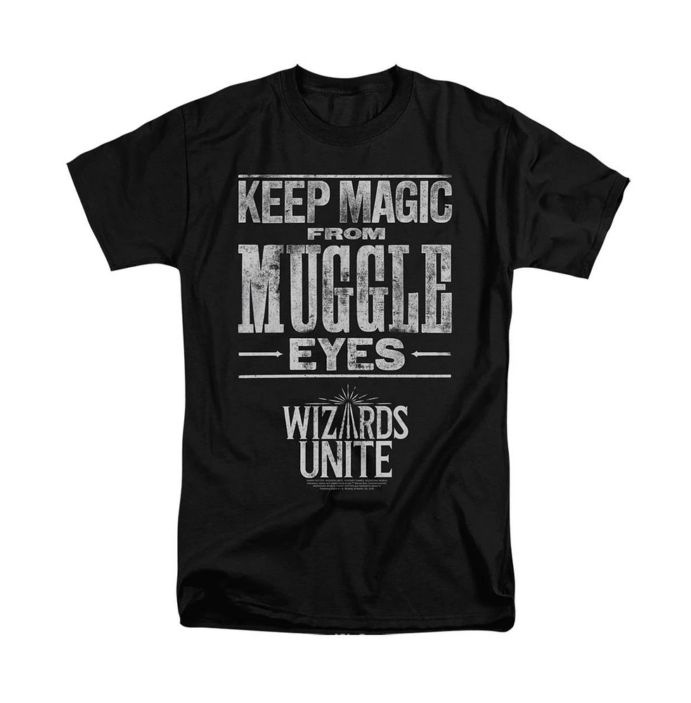 Harry Potter Men's Wizards Unite Hidden Magic Short Sleeve Adult Tee / T-Shirt