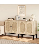 gaomon Rattan Buffet Cabinet