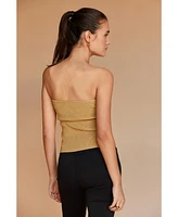 Crescent Women's Rey Lurex Corset Top