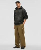 Mode of One Men's Concrete Relaxed-Fit Denim Hoodie, Exclusively at Macy's