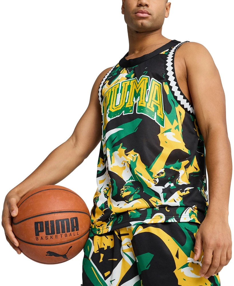 Puma Men's Rival Rage Regular-Fit Mesh Graphic Tank