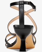Vaila Shoes Women's Isabella Strappy Kitten-Heel Dress Sandals - Extended Sizes 9-14