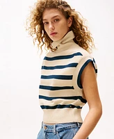 Tommy Hilfiger x Sofia Richie Grainge Women's Breton Striped Sleeveless Sweatshirt