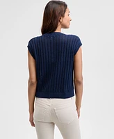 And Now This Women's Open-Knit Button-Front Cardigan Sweater, Exclusively at Macy's
