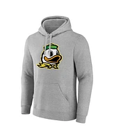 Fanatics Men's Gray Oregon Ducks Primary Logo Pullover Hoodie