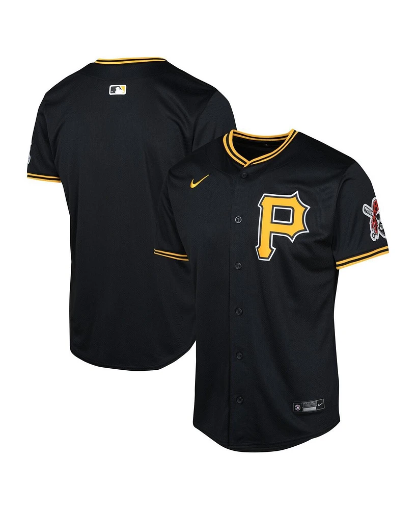 Nike Big Boys and Girls Black Pittsburgh Pirates Alternate Limited Jersey