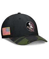 Nike Men's Black/Camo Florida State Seminoles 2024 Military Appreciation Rise Swoosh Performance Flex Hat